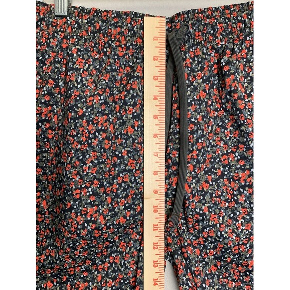 Prana Shorts Mens Large Black Floral Bowie E-Waist Short Water Friendly Lined - Picture 8 of 9